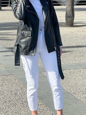 White women high rise jeans